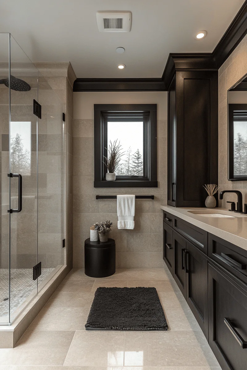High-end Brisbane bathroom renovation with luxury finishes